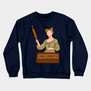 Mrs. Lovett With Rolling Pin (Sweeney Todd) Crewneck Sweatshirt